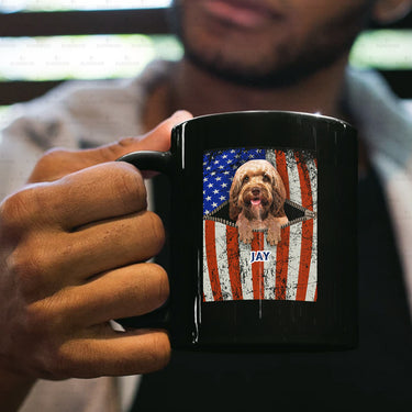 Personalized Dog Gift Idea - Dog Looks Old For Dog Lovers - Black Mug